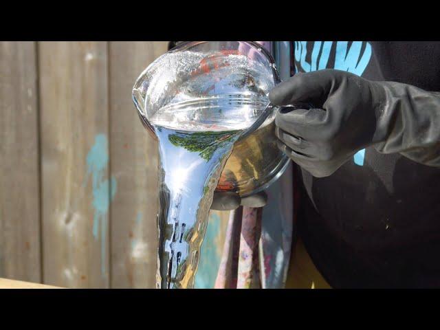 Pouring a Liquid Mirror in Slow Motion - The Slow Mo Guys 4K