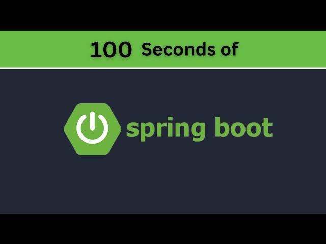 Spring Boot in 100 Seconds