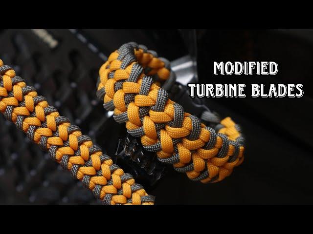 HOW TO MAKE THE MODIFIED TURBINE BLADES PARACORD BRACELET, EASY PARACORD TUTORIAL. DIY