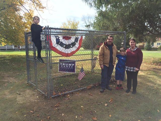 Family Builds Electric Fence to Protect Trump Signs | Election Cycle