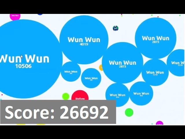 Agar.io - From Server Start to Domination - 26.7k Score