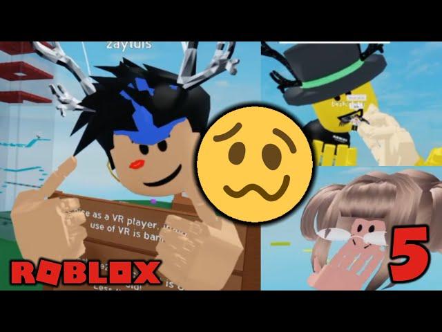 Roblox VR FUNNIEST MOMENTS 5 + I WAS BANNED??!! 