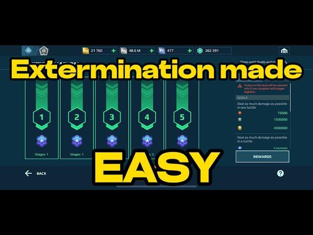 How to EASILY clear first 3 levels of Extermination War Robots