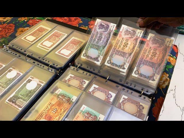 India old bank notes from 1-50 Rupees governor Signature Complete Set Collection buy currency online