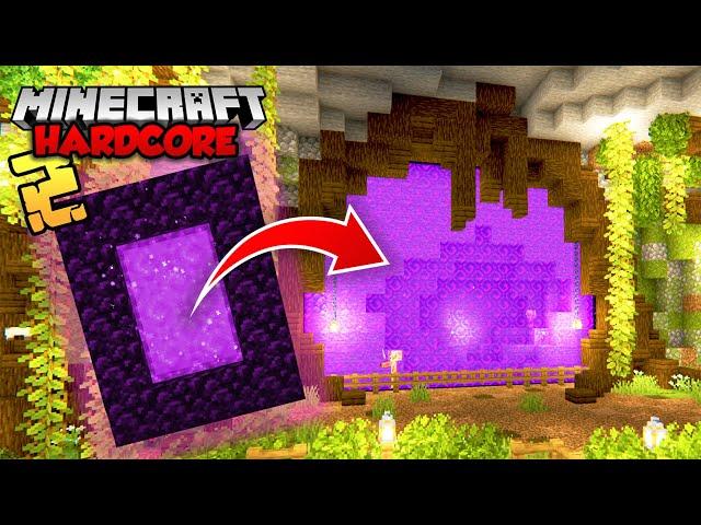 I Transformed the Nether Portal in Minecraft Hardcore