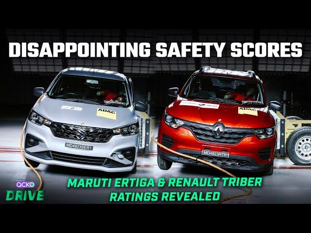 Maruti Suzuki Ertiga & Renault Triber Crash Tested | Which MPV Is Safer?