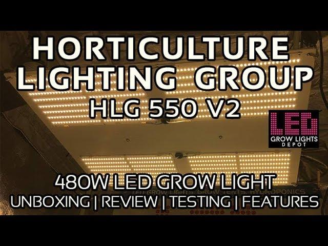 HLG 550 V2 LED Grow Light Review, Unboxing, and PAR Testing