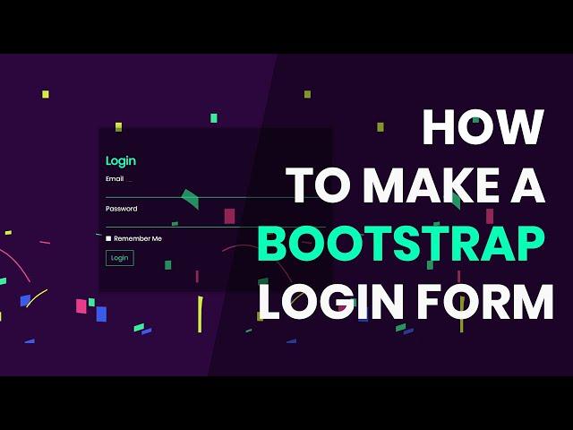 Transparent Login Form | Bootstrap