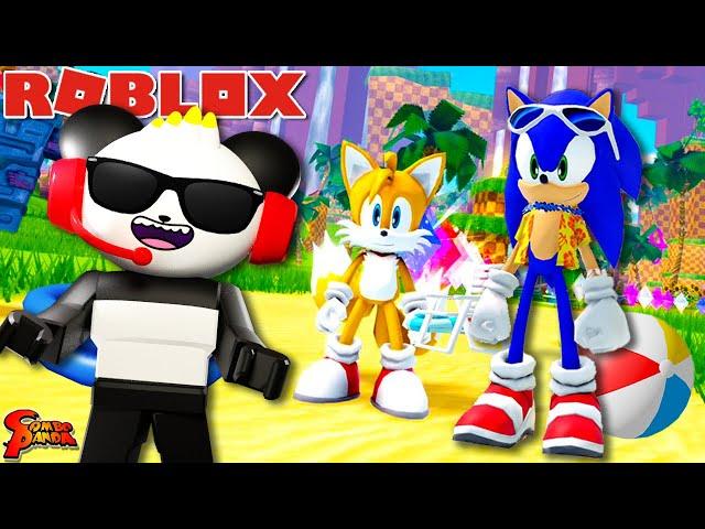 Beach Party with Sonic! Let's Play Roblox Sonic Speed Simulator Ep 6