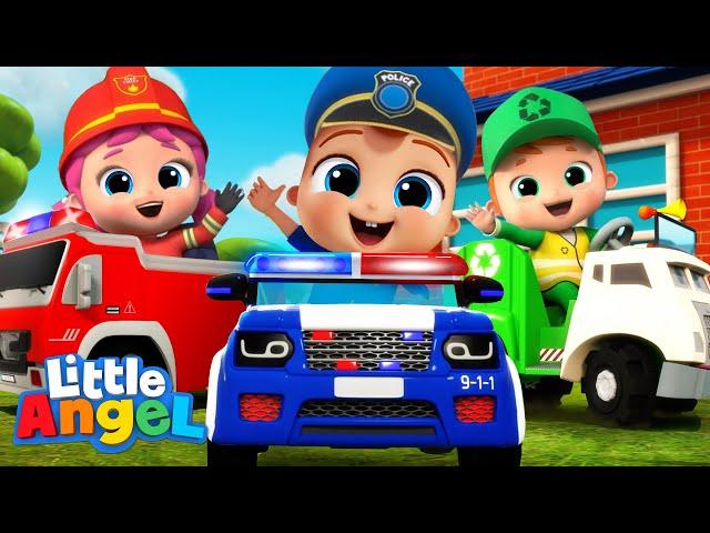 Community Helpers Song | Little Angel Kids Songs & Nursery Rhymes