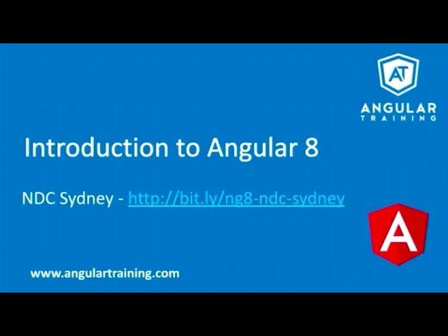 Introduction to Angular 8 - Alain Chautard