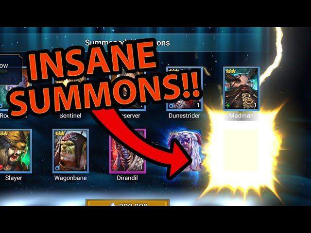 INSANE SUMMONS VERY FIRST LEGENDARY 100 SHARDS NEW PLAYER Raid Shadow Legends