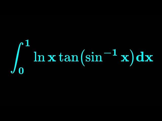 A cool log trig inverse trig integral