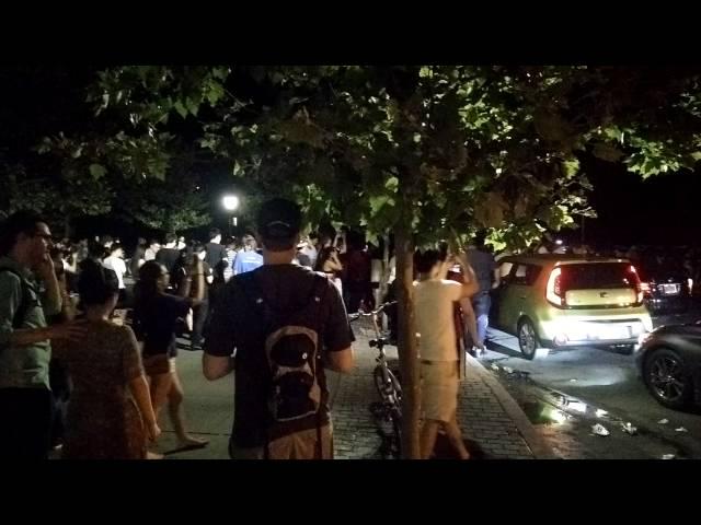 Pokemon Go - Vaporeon stampede Central Park, NYC