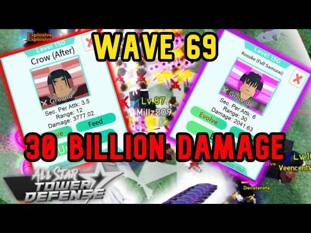 Sasuke and Itachi 6 Star 30 BILLION DAMAGE in ORB FARM MODE! (All Star Tower Defense)