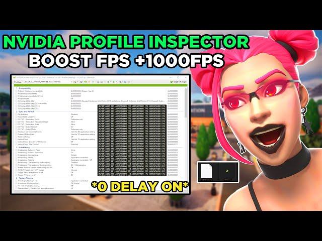 NVIDIA PROFILE INSPECTOR FORTNITE (FPS BOOST & QUITAR INPUT LAG)