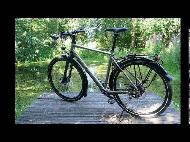 All Rohler Titanium topmodel trekkingbike met Rohloff en schijfremmen van idworx. Nieuw aug. 2020.