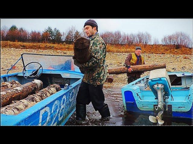 21 ТОННА ДРОВ//Нужны только лодка и мотор!