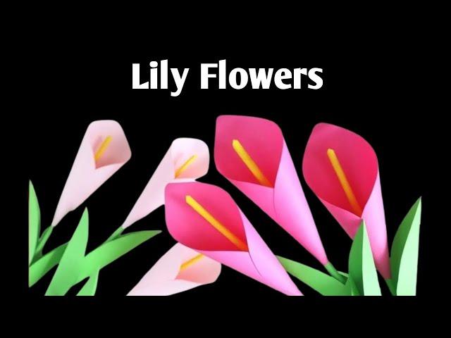 How to make lily Paper flowers Bouquet| paper craft| DIY#flowerpapercraft#ytshorts#viralshort #craft