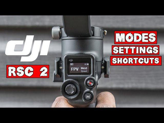 DJI RSC2 - Modes, Shortcuts, Button Functions! | New Front Dial Test and 3 ways to autotune