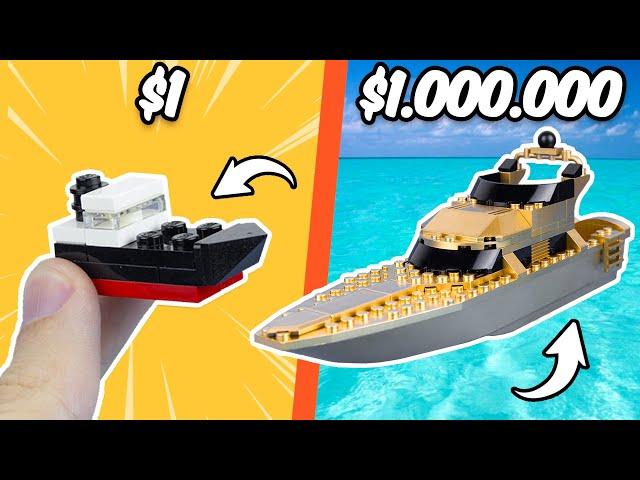 LEGO Яхта за $1 vs $1,000,000