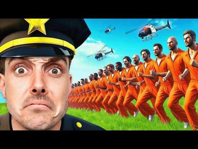 1 Cop vs 100 Escaped Prisoners