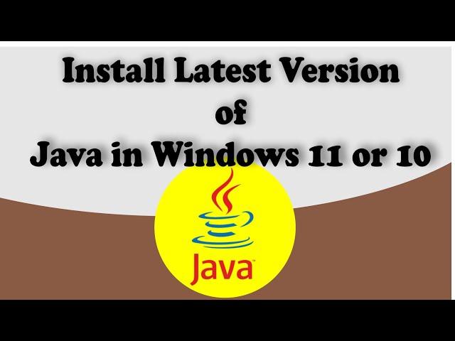 How to install latest version of Java in Windows 10 or 11  | How to Set Path to run Java Programs