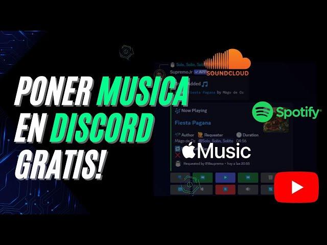 Como PONER MUSICA en DISCORD!  | LA MEJOR OPCION 2024 | *facil y rapido*