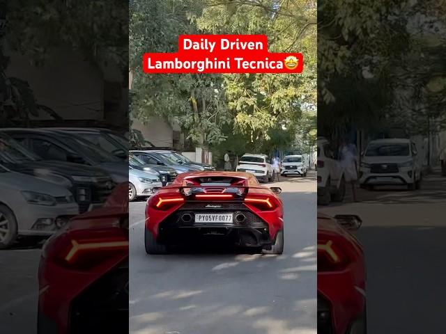 Daily Driven Lamborghini Tecnica #lamborghini #tecnica #huracan #supercars #millionaire #chennai