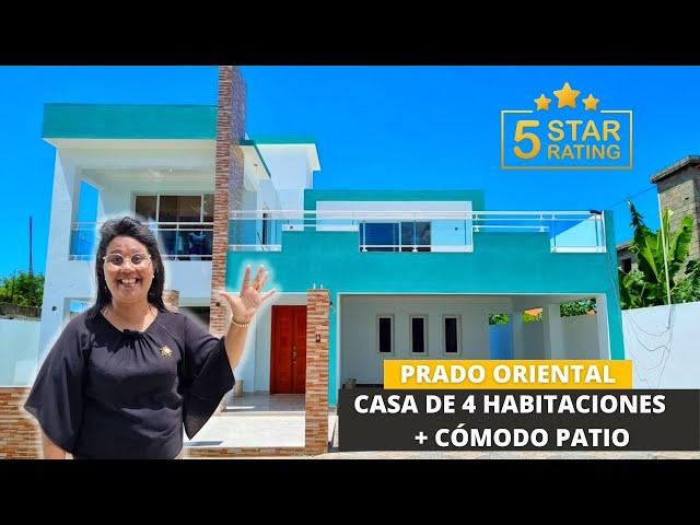 HERMOSA CASA DE 4 HABITACIONES CON SUS BAÑOS + PATIO EN SANTO DOMINGO ESTE | INVIERTE EN RD