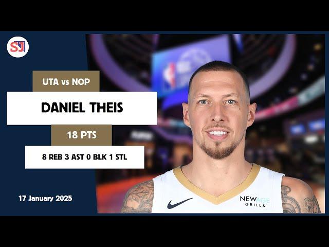 DANIEL THEIS 18 PTS vs UTA 17 Jan 24-25 NOP Highlights