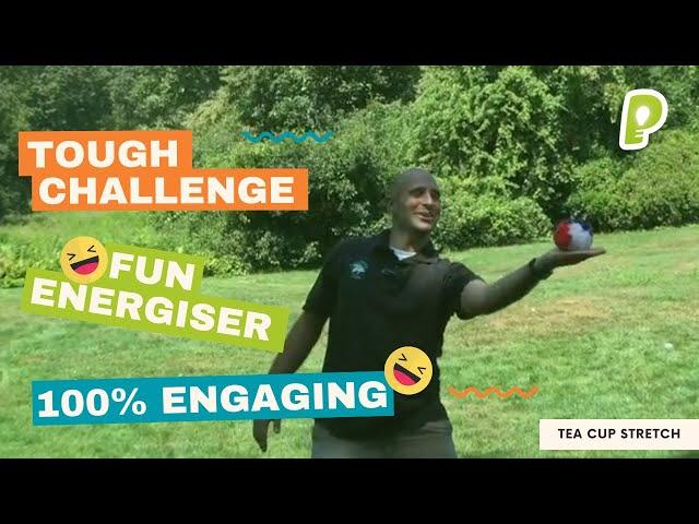 Fun ENERGIZER Game to Stretch & Warm-Up - Tea Cup Stretch | playmeo