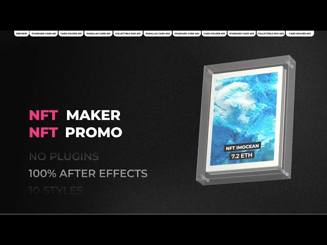 NFT Maker / NFT Art Promo ( After Effects Template )  AE Templates