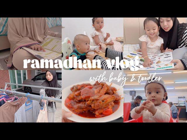 ramadhan vlog | rutin pagi sampai malam | suri rumah anak dua | baby & toodler