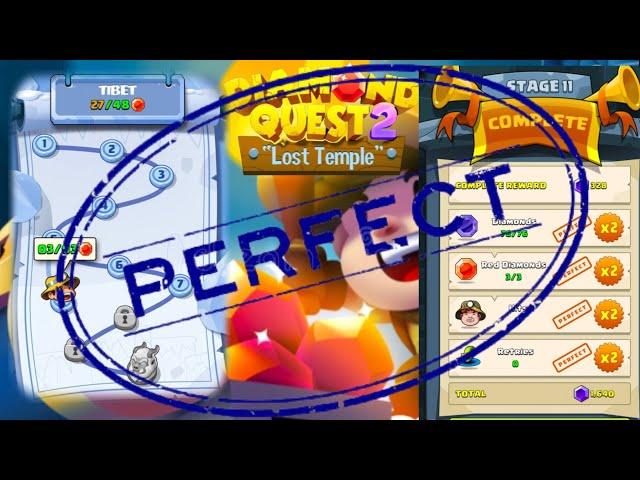 Diamond Quest 2 Lost Temple TIBET Stage 5.1 (Perfect Play)