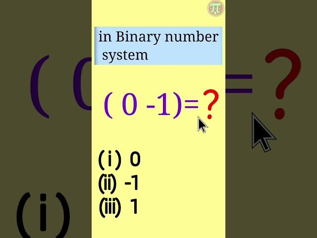 In binary(0-1) is #education #shorts #maths #mathstricks