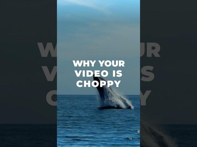 ️ FIX Choppy/Jumping/Glitchy video! #filmmaking