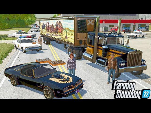 I Get A $80,000 Moonshine Run? (smokey and bandit) | Farming Simulator 22