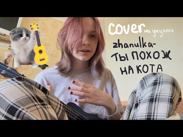 COVER на укулеле (мини) zhanulka-Ты похож на кота.