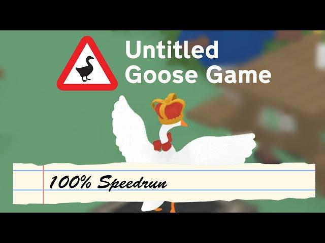 Untitled Goose Game Speedrun | 100% | 26:50.79