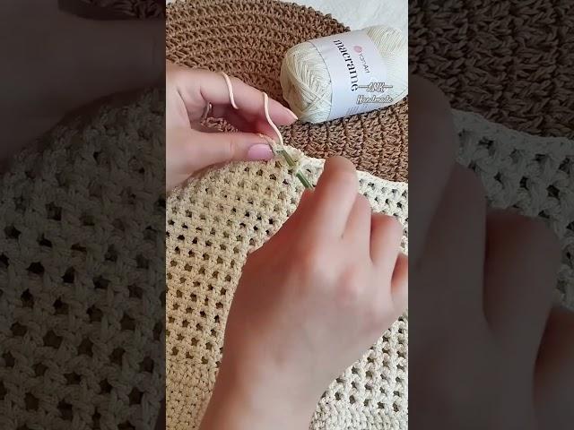 Красивый узор для летный сумки вязание  крючком🫶🫶 to crochet #lmkhandmade #shortsyoutube #knitting