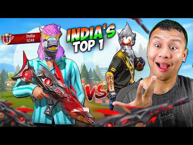 India's No. 1 Scar Grandmaster Player Vs Tonde Gamer  Free Fire Max