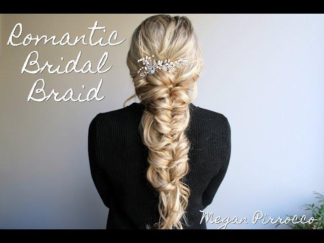 Romantic Bridal Fishtail Braid Hairstyle