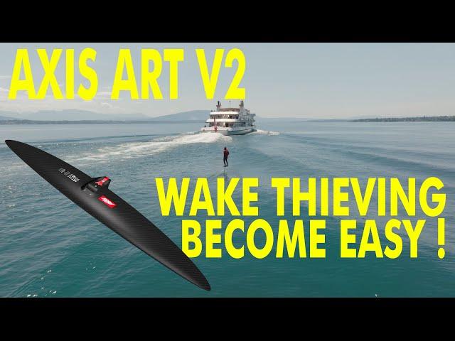 AXIS ART V2 999 - Wake thieving from Nyon to Coppet behind CGN boat "Lausanne"