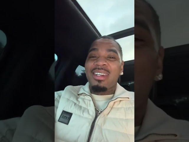 Kevin Gates cruising while on Instagram live.