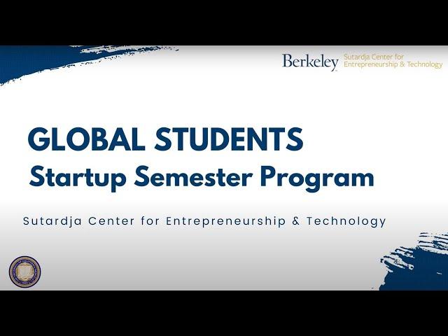 Startup Semester Students: Fall 2022 (#1)