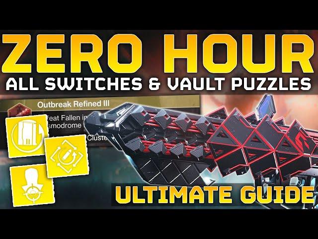 Destiny 2: Outbreak Perfected Zero Hour ULTIMATE GUIDE - All Switches & Vault Puzzles Guide - How To