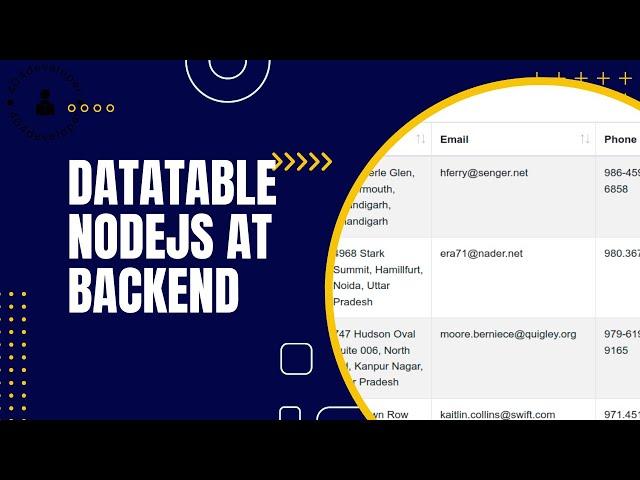 Complete Guide: DataTable Implementation in Node.js & EJS | AJAX Data Fetching Tutorial