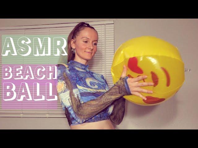 ASMR Blowing Up A Beach Ball | Inflating Emoji Beach Ball