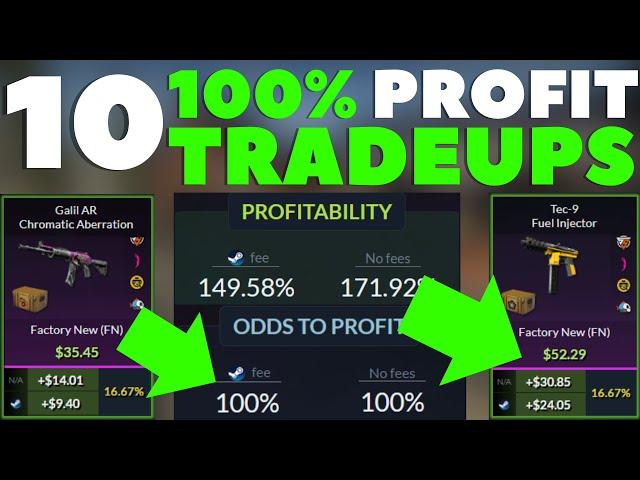 Top 10 No Risk 100% Profit CS2 Tradeups | EASY PROFIT